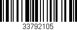 Código de barras (EAN, GTIN, SKU, ISBN): '33792105'