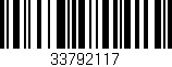 Código de barras (EAN, GTIN, SKU, ISBN): '33792117'