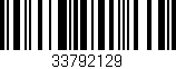 Código de barras (EAN, GTIN, SKU, ISBN): '33792129'