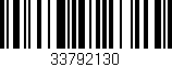 Código de barras (EAN, GTIN, SKU, ISBN): '33792130'