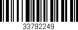 Código de barras (EAN, GTIN, SKU, ISBN): '33792249'