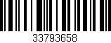 Código de barras (EAN, GTIN, SKU, ISBN): '33793658'