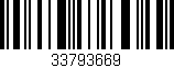 Código de barras (EAN, GTIN, SKU, ISBN): '33793669'