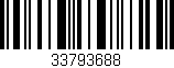 Código de barras (EAN, GTIN, SKU, ISBN): '33793688'