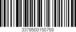 Código de barras (EAN, GTIN, SKU, ISBN): '3379500150759'