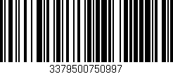Código de barras (EAN, GTIN, SKU, ISBN): '3379500750997'