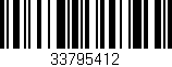 Código de barras (EAN, GTIN, SKU, ISBN): '33795412'