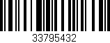 Código de barras (EAN, GTIN, SKU, ISBN): '33795432'