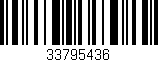 Código de barras (EAN, GTIN, SKU, ISBN): '33795436'
