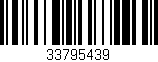 Código de barras (EAN, GTIN, SKU, ISBN): '33795439'