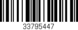Código de barras (EAN, GTIN, SKU, ISBN): '33795447'