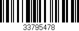 Código de barras (EAN, GTIN, SKU, ISBN): '33795478'