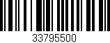 Código de barras (EAN, GTIN, SKU, ISBN): '33795500'