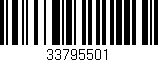 Código de barras (EAN, GTIN, SKU, ISBN): '33795501'
