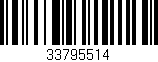 Código de barras (EAN, GTIN, SKU, ISBN): '33795514'