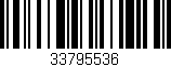 Código de barras (EAN, GTIN, SKU, ISBN): '33795536'