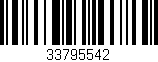 Código de barras (EAN, GTIN, SKU, ISBN): '33795542'