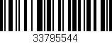 Código de barras (EAN, GTIN, SKU, ISBN): '33795544'