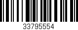 Código de barras (EAN, GTIN, SKU, ISBN): '33795554'