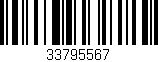 Código de barras (EAN, GTIN, SKU, ISBN): '33795567'