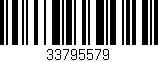 Código de barras (EAN, GTIN, SKU, ISBN): '33795579'