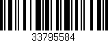 Código de barras (EAN, GTIN, SKU, ISBN): '33795584'
