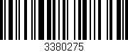Código de barras (EAN, GTIN, SKU, ISBN): '3380275'