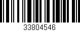 Código de barras (EAN, GTIN, SKU, ISBN): '33804546'