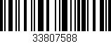 Código de barras (EAN, GTIN, SKU, ISBN): '33807588'
