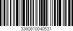 Código de barras (EAN, GTIN, SKU, ISBN): '3380810040531'