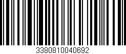 Código de barras (EAN, GTIN, SKU, ISBN): '3380810040692'