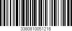 Código de barras (EAN, GTIN, SKU, ISBN): '3380810051216'