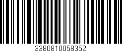 Código de barras (EAN, GTIN, SKU, ISBN): '3380810058352'