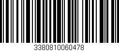 Código de barras (EAN, GTIN, SKU, ISBN): '3380810060478'