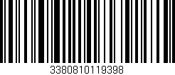 Código de barras (EAN, GTIN, SKU, ISBN): '3380810119398'