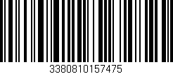 Código de barras (EAN, GTIN, SKU, ISBN): '3380810157475'
