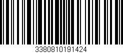 Código de barras (EAN, GTIN, SKU, ISBN): '3380810191424'