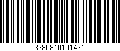 Código de barras (EAN, GTIN, SKU, ISBN): '3380810191431'