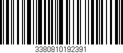 Código de barras (EAN, GTIN, SKU, ISBN): '3380810192391'