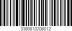 Código de barras (EAN, GTIN, SKU, ISBN): '3380810206012'