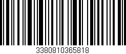 Código de barras (EAN, GTIN, SKU, ISBN): '3380810365818'