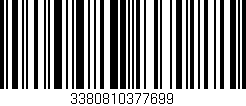 Código de barras (EAN, GTIN, SKU, ISBN): '3380810377699'