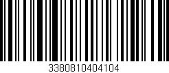 Código de barras (EAN, GTIN, SKU, ISBN): '3380810404104'