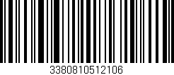 Código de barras (EAN, GTIN, SKU, ISBN): '3380810512106'
