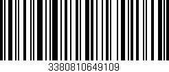 Código de barras (EAN, GTIN, SKU, ISBN): '3380810649109'
