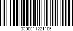 Código de barras (EAN, GTIN, SKU, ISBN): '3380811221106'