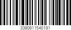Código de barras (EAN, GTIN, SKU, ISBN): '3380811540191'