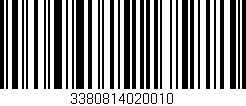 Código de barras (EAN, GTIN, SKU, ISBN): '3380814020010'