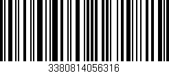 Código de barras (EAN, GTIN, SKU, ISBN): '3380814056316'
