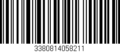 Código de barras (EAN, GTIN, SKU, ISBN): '3380814058211'